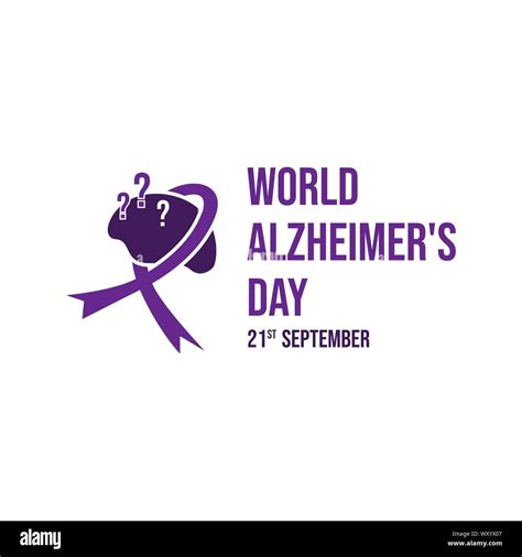 World Alzheimer's Day vector design template banner image Stock Vector ...