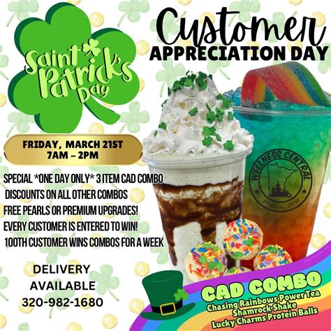 🌈🍀MARCH CUSTOMER APPRECIATION DAY🍀🌈, 210 Central Ave N, Milaca, MN ...