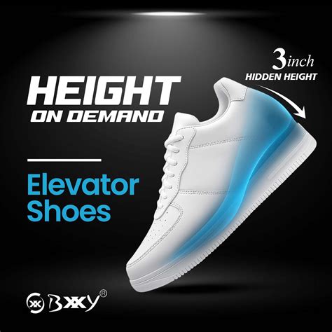 Men’s Casual Elevator Shoes with Hidden 3-Inch Height Boost – BxxyShoes
