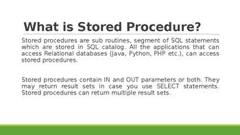 Image result for MySQL Stored Procedure Example