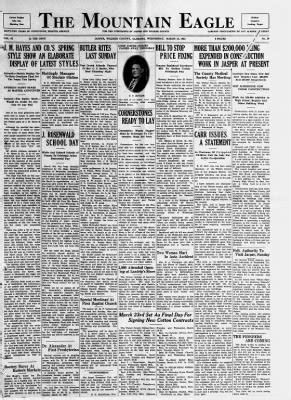 Daily Mountain Eagle from Jasper, Alabama - Newspapers.com™