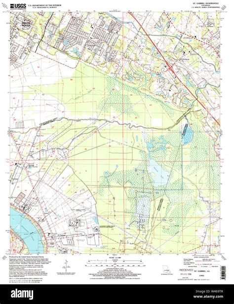 Map of st gabriel hi-res stock photography and images - Alamy