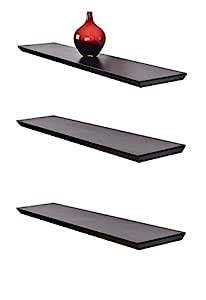 Set of (3) 36 Inch x 8 Inch x 1.25 Inch Oliver Wall Shelf Display ...