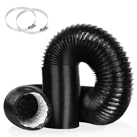 Buy VICKMALL Aluminum Flexible Ducting 4 Inch PVC Air Duct with 2 ...