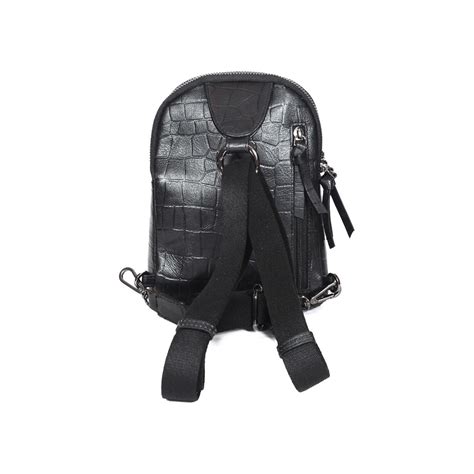 Buy Sassora Premium Leather Women Backpack - Black Online