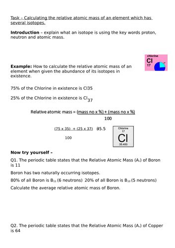 Image result for Isotopes Lesson