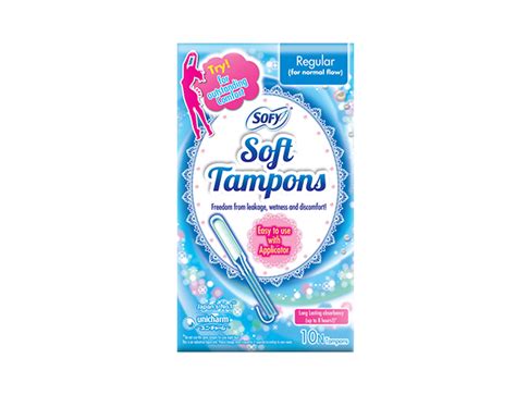 Sofy Soft Tampons 10 Pieces for Regular Menstrual Flow - Sofy India | Sofy