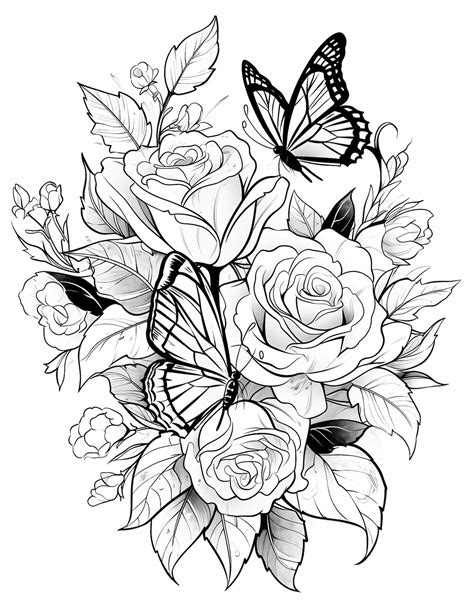 65 Beautiful Rose Coloring Pages For Kids And Adults - Our Mindful Life