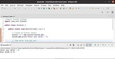 Image result for Ternary Operator Java Example