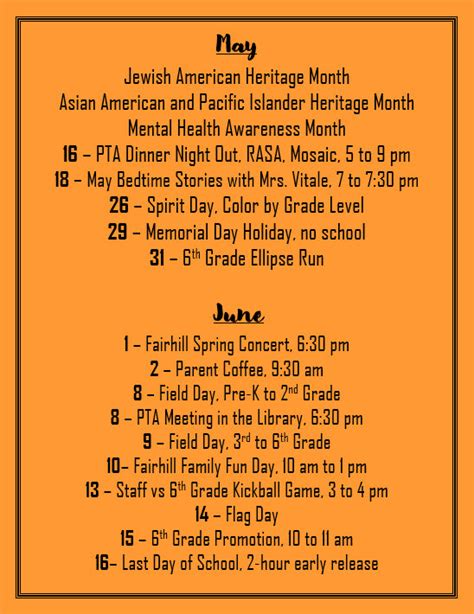 Fairhill Forum: End of Year Events