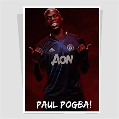 Furnish Marts pogba Wall Poster (12x18 Inch, 300 GSM Paper, Multicolour ...