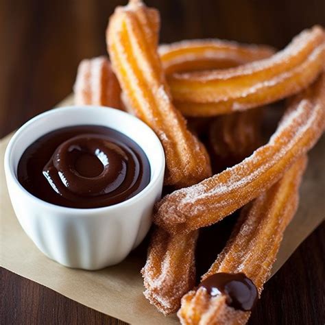 Churros with Chocolate Dipping Sauce Recipe | Recipes.net