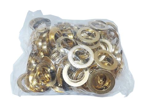 Buy Hesch 9 Plastic Eyelet Curtain Rings with Eyelet Washers, Lock ...