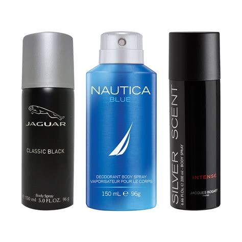Jaguar Classic Black 150ml + Nautica Blue 150ml + Jacques Bogart Silve ...