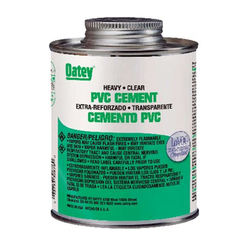 Oatey Heavy Duty Clear Cement For PVC 8 oz. - Ace Hardware
