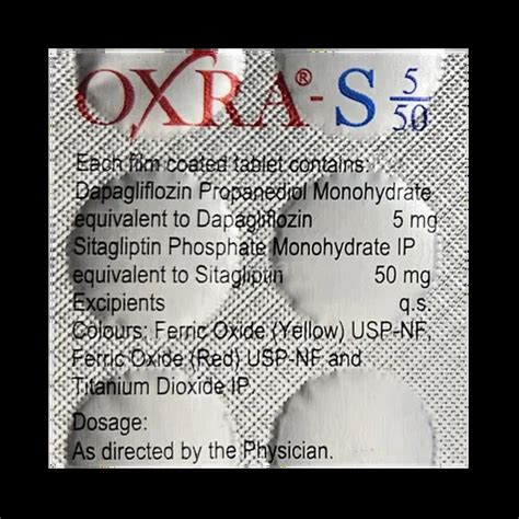 OXRA S 5/50MG TABLET 15'S Price, Uses, Side Effects & Substitutes | Medkart
