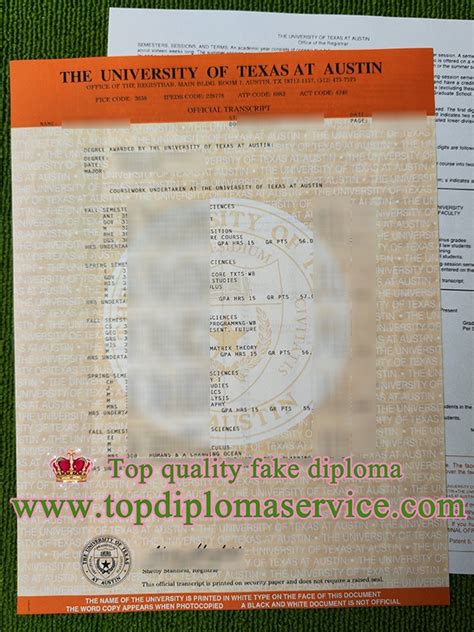 Image result for UT Austin Transcript