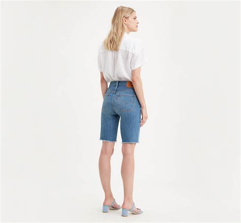 501® Long Womens Shorts - Medium Wash | Levi's® US