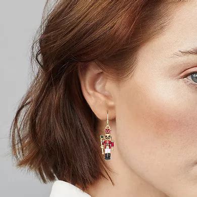 Napier Holiday Adorn Nutcracker Drop Earrings