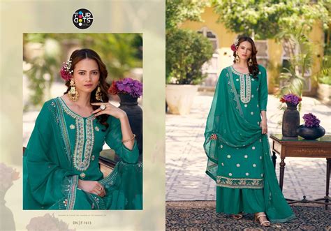 FOURDOTS IBADAT SILK FANCY EMBROIDERY WORK LADIES SUITS AT BEST ONLINE ...