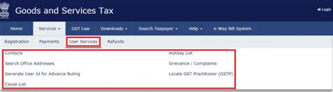 GST Services Online | Services on GST Portal | GST Portal Services