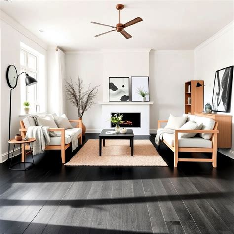 20 Black Floor Living Room Ideas You Can Consider