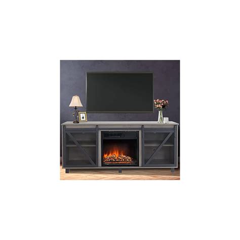 Buy YGBH TV Stand with Fireplace,Farmhouse Electric Fireplace TV Stand ...