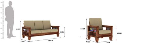 Moksh Art Solid Rosewood Wood Sofa Set 5 Seater with Cushion Pillow ...
