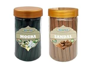 NOHUNT Desi Mogra 100gm & Chandan Dhoop Sticks 100gm - Elevate Your ...