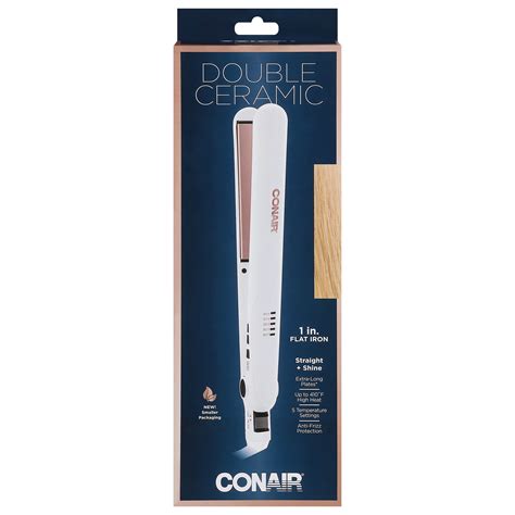 Conair Double Ceramic 1" Flat Iron Rose Gold - Shop Curling & Flat ...