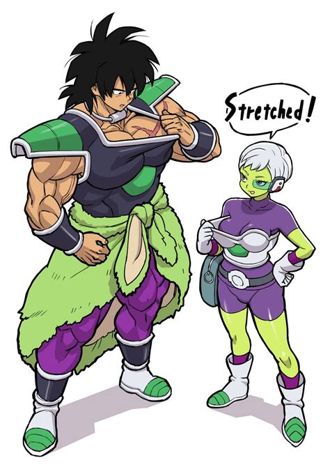 broly and cheelai (dragon ball and 2 more) drawn by kakuzatou ...