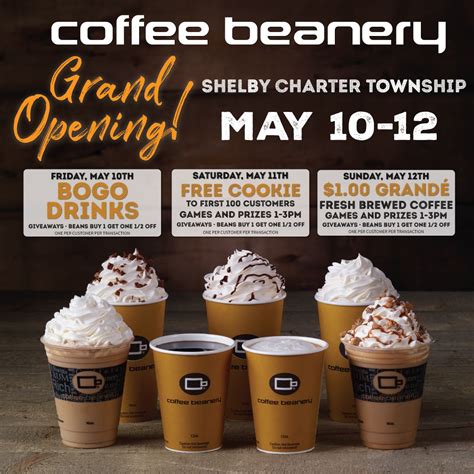 Coffee Beanery Shelby Grand Opening Celebration!, 52857 Schoenherr ...