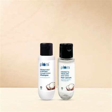 Strong & Shiny hair duo travel pack( shampoo+hair serum) – Plum