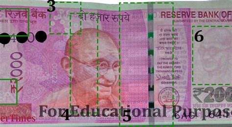 How to make out the difference between a real and fake 2000 rupee note
