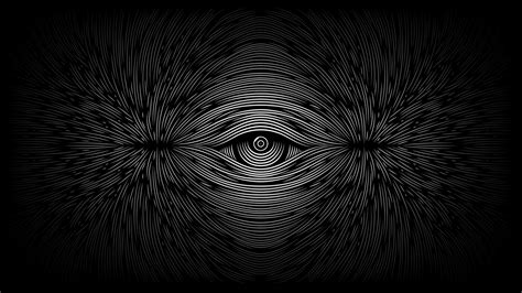 Abstract Black and White Eye Wallpaper