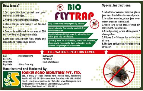 Easy to use completely organic fly catcher