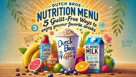 Dutch Bros Nutrition Menu: Low-Sugar, Allergen Info, Diet-Friendly
