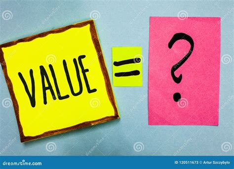 Handwriting Text Writing Value. Concept Meaning Something or Someone ...