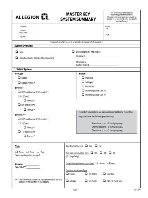 Image result for Schlage Master Key System Chart