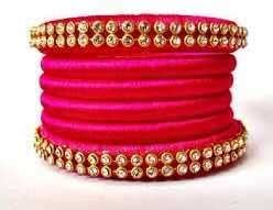 Buy Handmade Silk Thread Bangles Set at Amazon.in