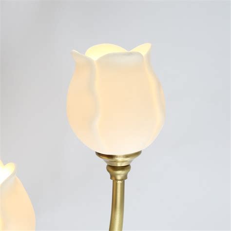 Handmade Ceramic Tulip Lamp Shade With Brass Threading for Wall Sconces ...