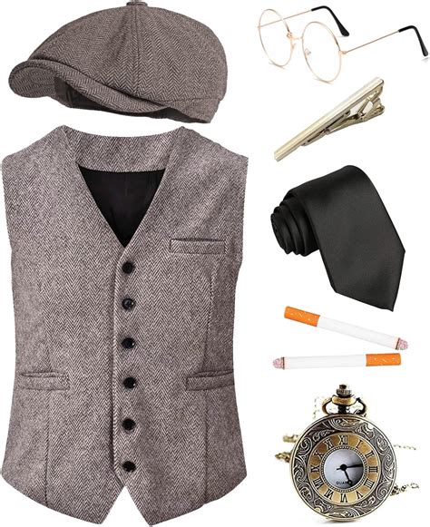 Buy Halloween 1920s Mens Costume Accessories Set,Great Gatsby Clothing ...