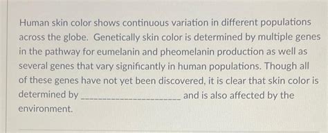 Image result for Continuous Variation Skin Color