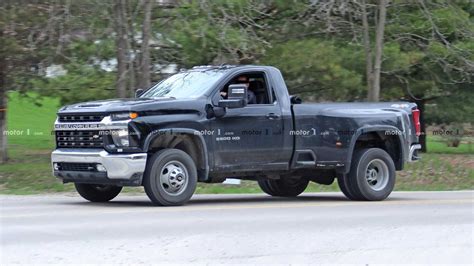 2020 Chevy Silverado HD Single Cab Dually Spied Fully Undisguised