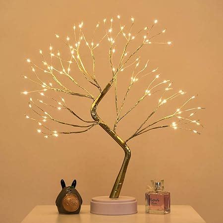 Buy Noahfun Silver Firefly Bonsai Tree Light-20''Artificial Fairy Light ...