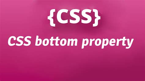Image result for CSS Bottom