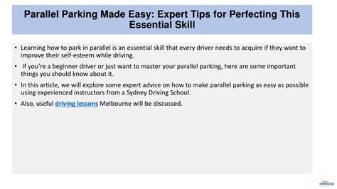 Parallel Parking Lesson 的图像结果