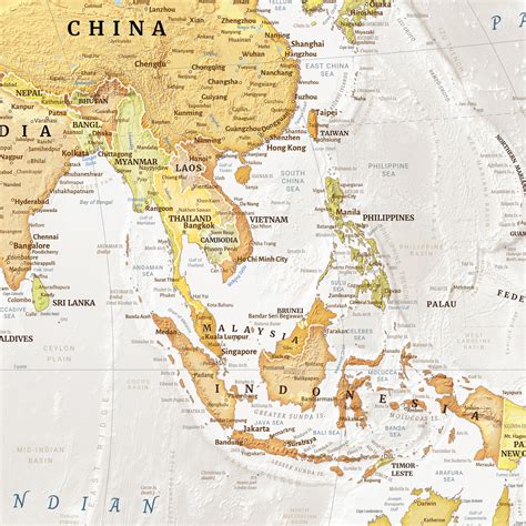 Detailed World Map Poster 的图像结果