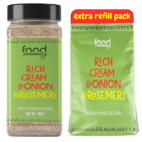 Food Summary Rich Cream & Onion Seasoning 100g - Educational Popcorn ...