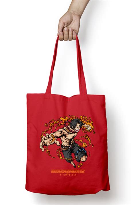 Fire Fist Ace Tote Bag with Zipper - One Piece – Weebshop